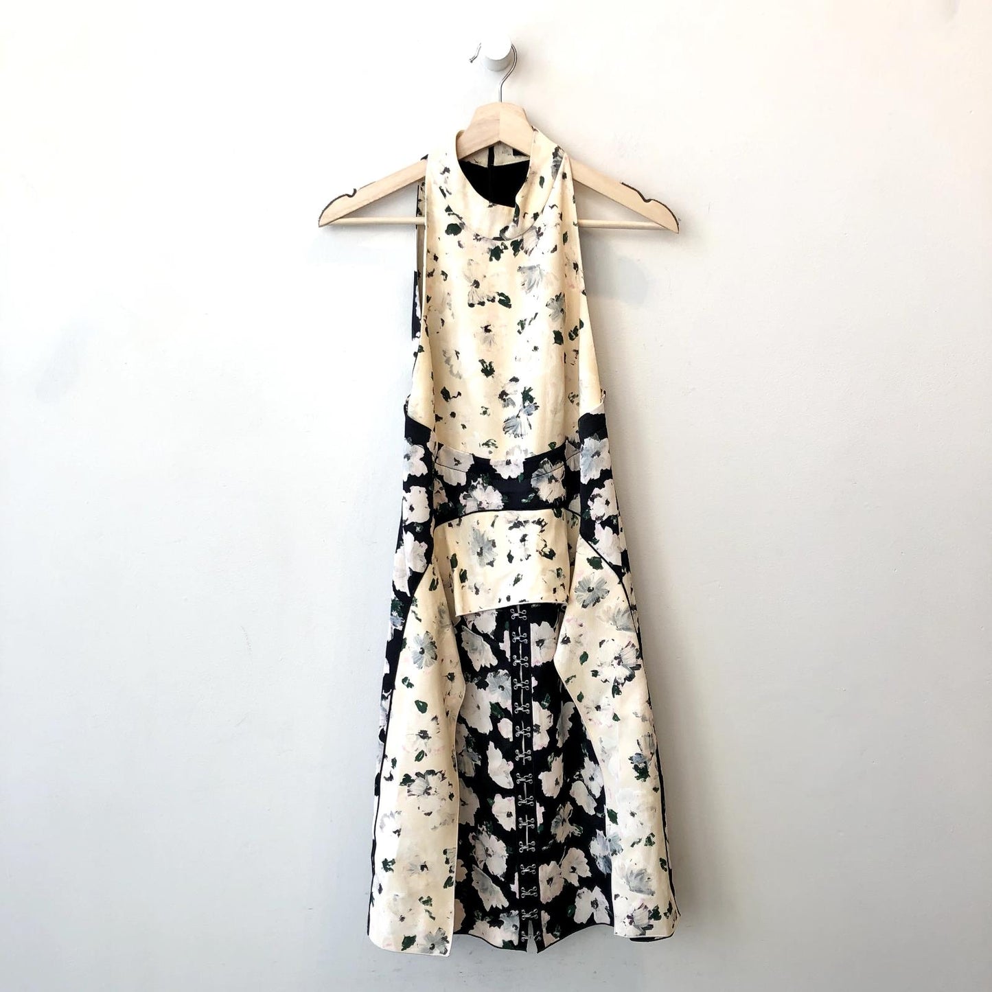 6 - Proenza Schouler Floral Print Sleeveless Layered Hook Mini Dress 1029SB