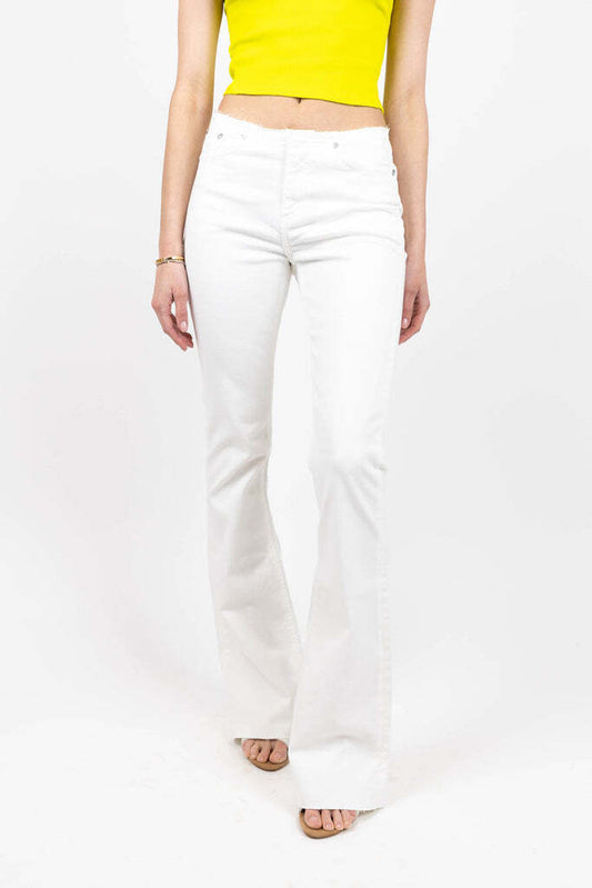 23 - Rag & Bone $255 Optic White Kinsely Low Rise Flare Jeans NEW 0131LD