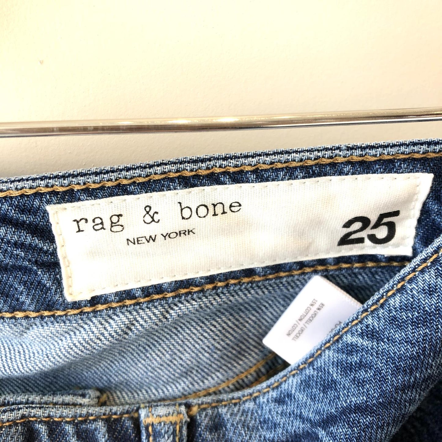 25 - Rag & Bone $225 Lily Featherweight Low Rise Slim Boyfriend Jeans NEW 0131LD
