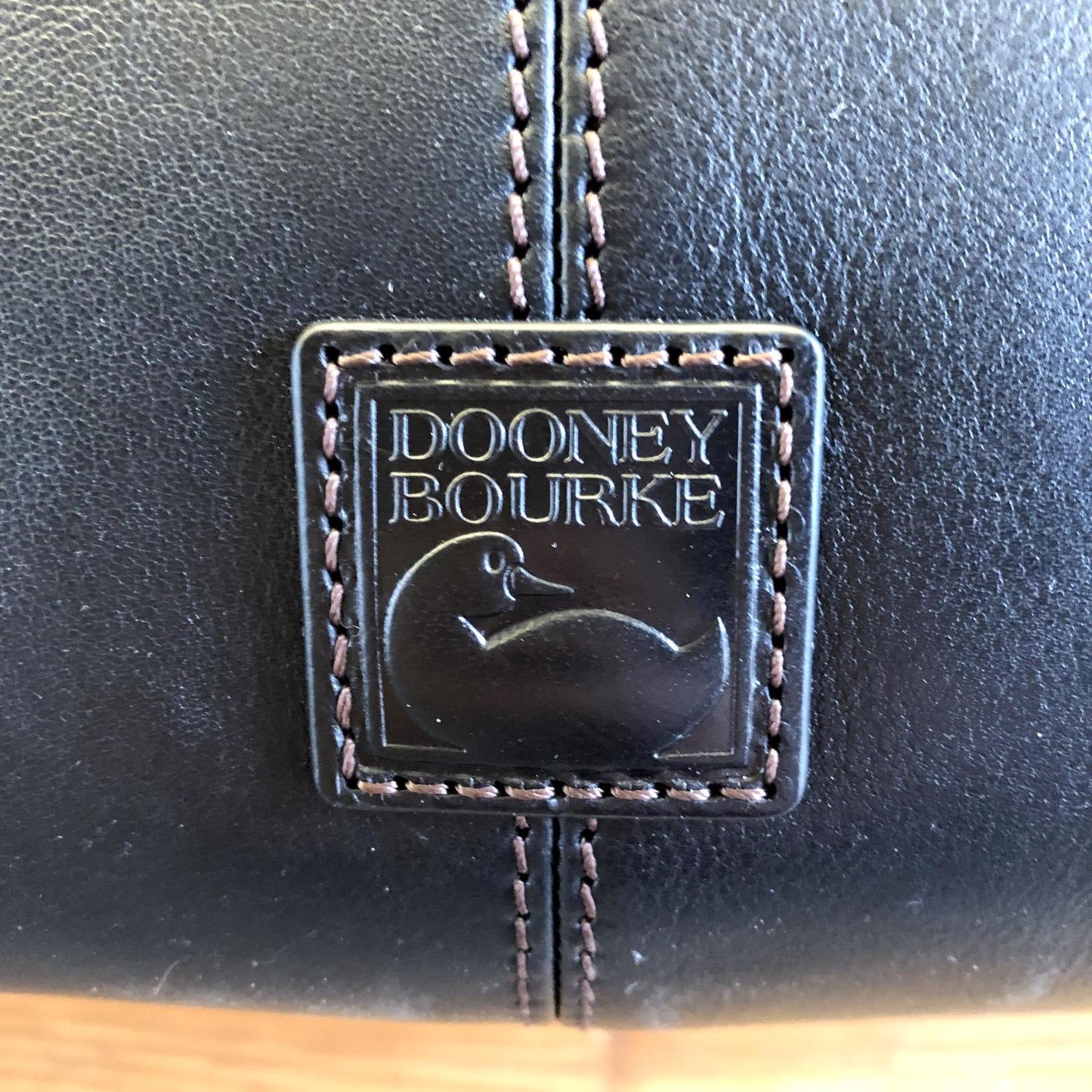 Dooney & Bourke Black Leather Twisted Strap Large Shoulder Purse NEW 0221PG