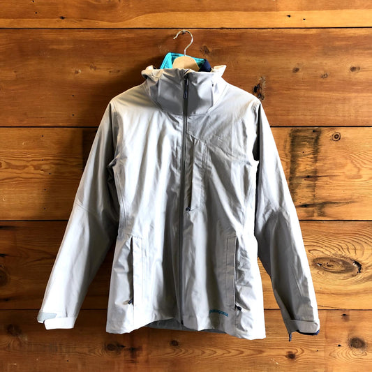 S - Patagonia Light Gray Womens 3-in-1 Snowbelle Jacket w/ Zip Out Liner 0226AT