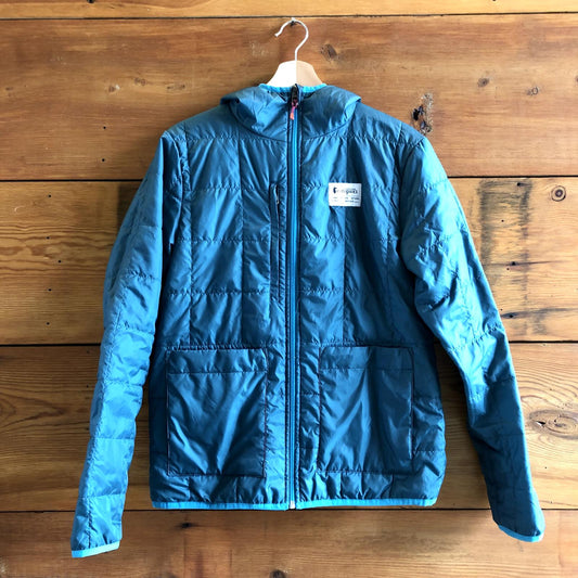 S - Cotopaxi Teal Green Quilted Reversible Calido Zip Up Hooded Jacket 0806KS