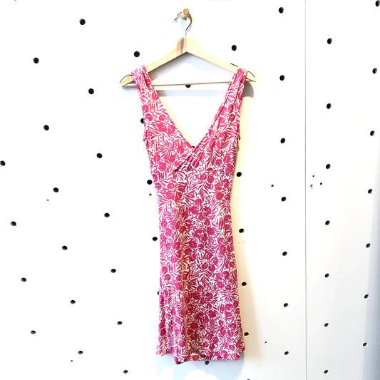 2 - DVF Diane von Furstenberg Pink Floral 100% Silk Euphony Dress NEW 0303CC