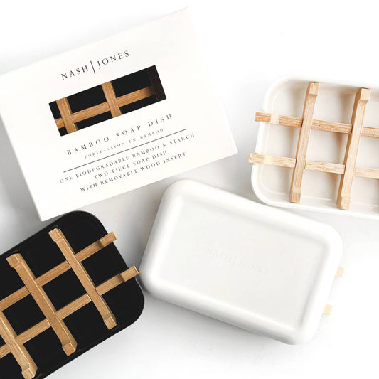 Nash and Jones - Bamboo Soap Dishes: Black