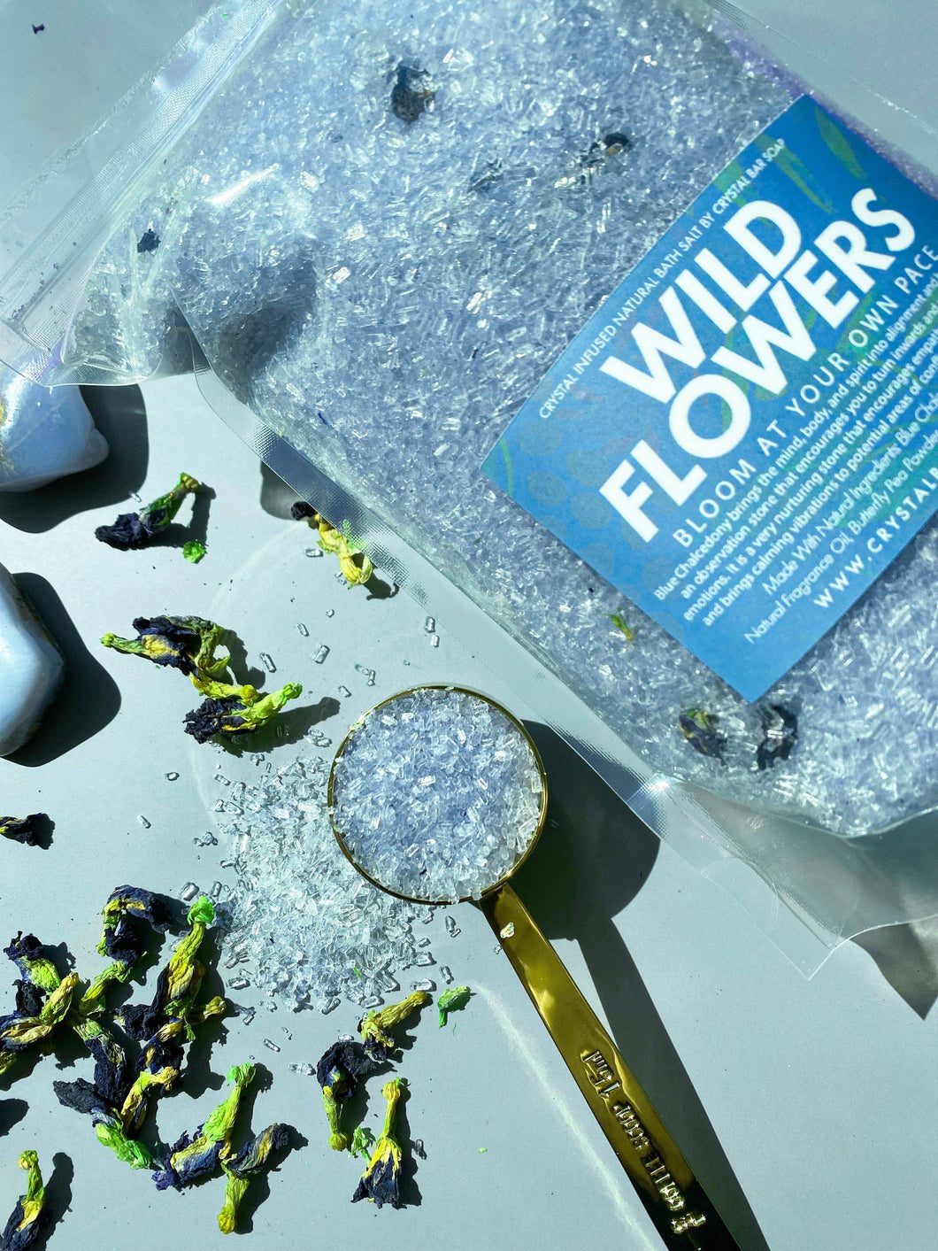 Crystal Bar Soap - Wild Flowers - 30oz Crystal Infused Bath Salt