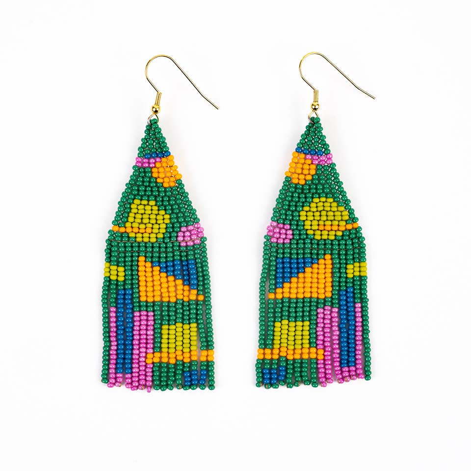 Altiplano - Shapes Fringe Earrings - Juicy