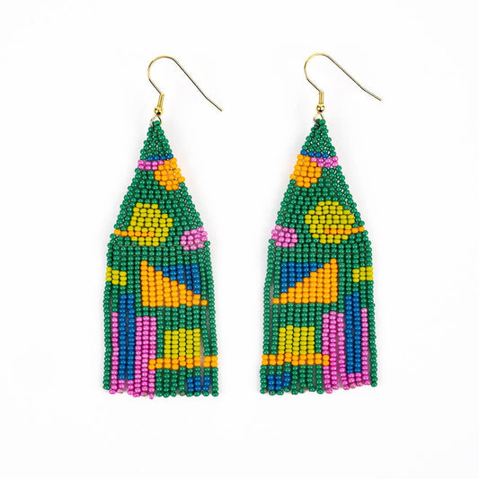 Altiplano - Shapes Fringe Earrings - Juicy