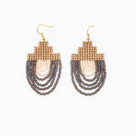 Altiplano - Mayan Pyramid Beaded Earrings