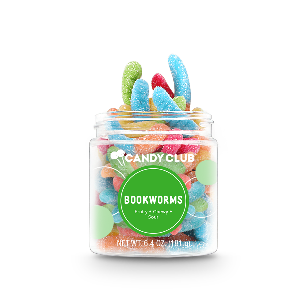 Candy Club - BookWorms: Mini Candy Gummy Worms