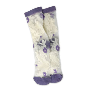 Rainbow Unicorn Birthday Surprise - Socks - Winslet - Medium Purple