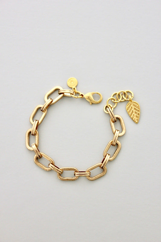 David Aubrey DORB15 Gold Chain Bracelet