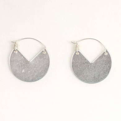 Altiplano - Cut Out Disc Earrings - Silver
