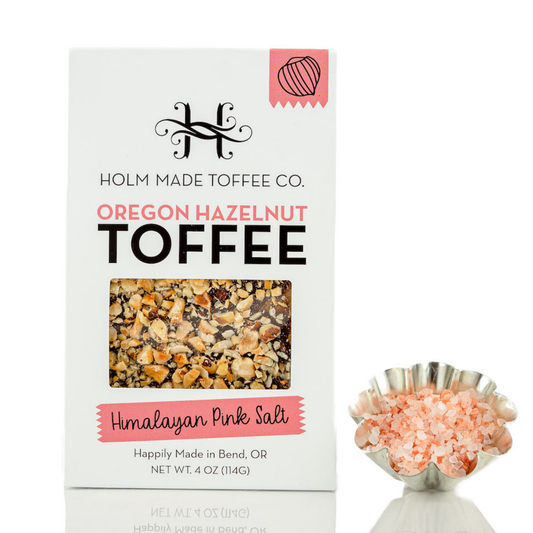 Holm Made Toffee Co. - Himalayan Pink Salt - Oregon Hazelnut Toffee