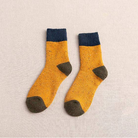 Rainbow Unicorn Birthday Surprise - Socks  - CAMILLA - Navy/Mustard