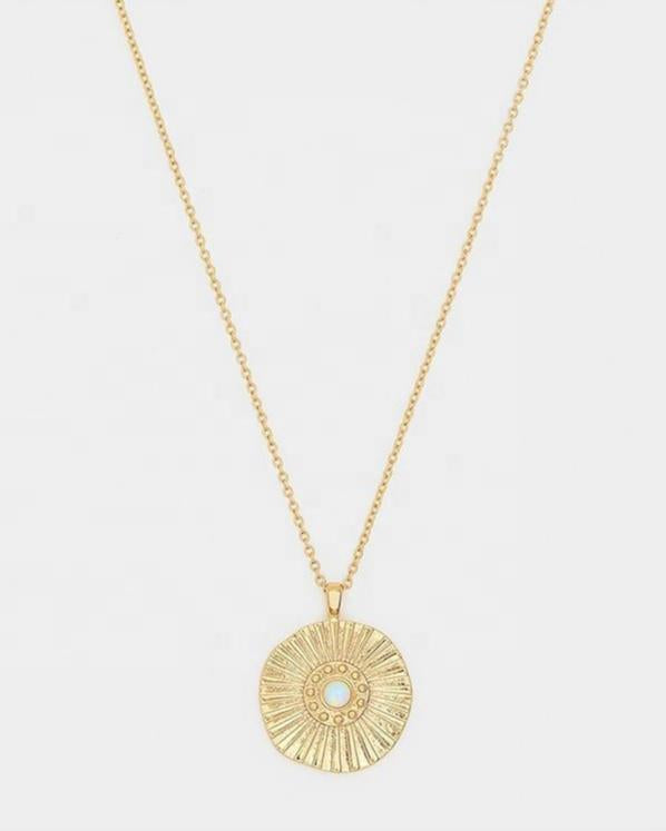 Kriya Veda - Rising Sun Coin Necklace