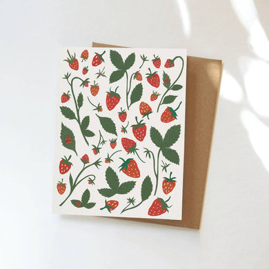 Elana Gabrielle - Strawberries Greeting Card