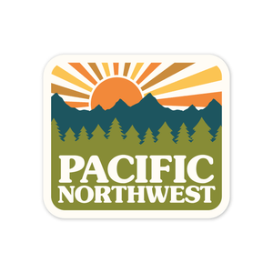 WILD CHILD - Retro Pacific Northwest Sunshine Sticker