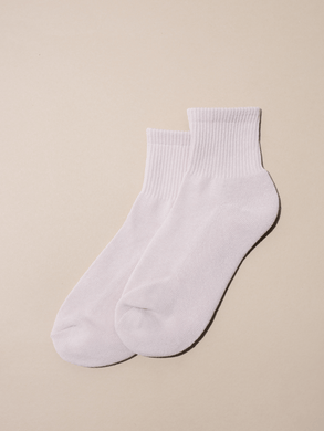 NAT + NOOR - Spandex Blend Ankle Socks - Rose