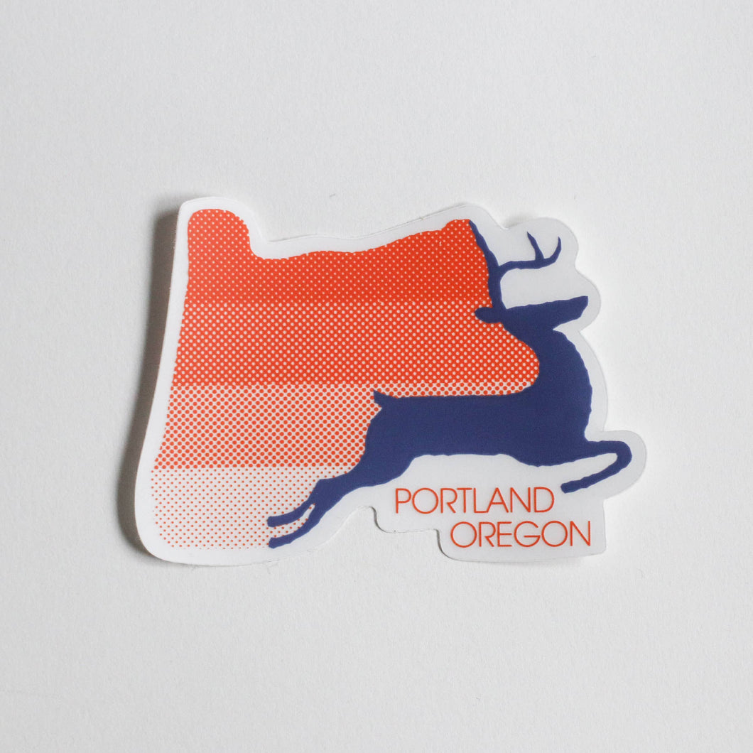 Tender Loving Empire - Gradient Stag Clear Cut Sticker