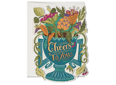 Red Cap Cards - Cheers to You congratulations greeting card
