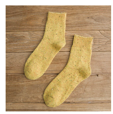 Rainbow Unicorn Birthday Surprise - Socks - Mia - Yellow