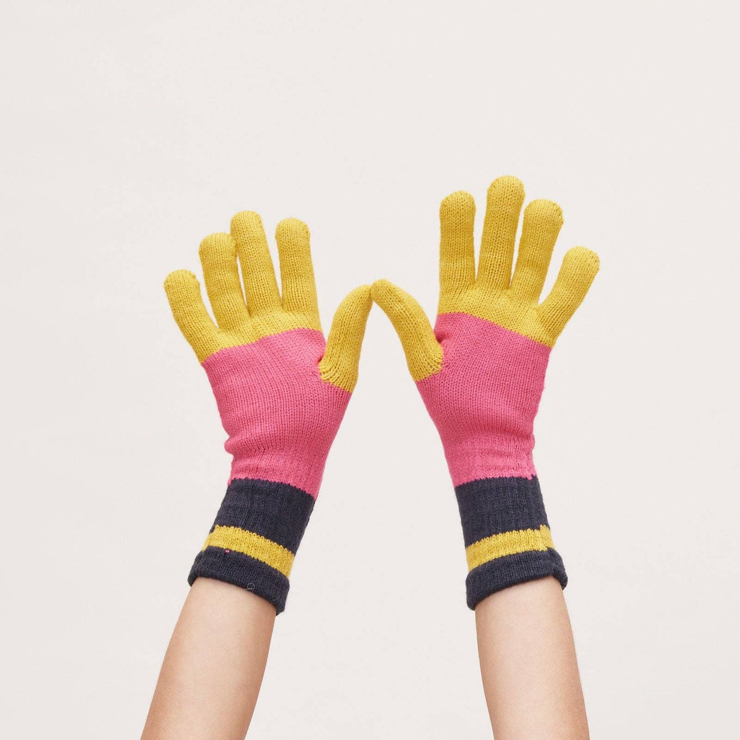 rockflowerpaper - PADDINGTON YELLOW Knit Gloves