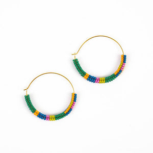 Altiplano - Color Block Hoop Earrings - Juicy