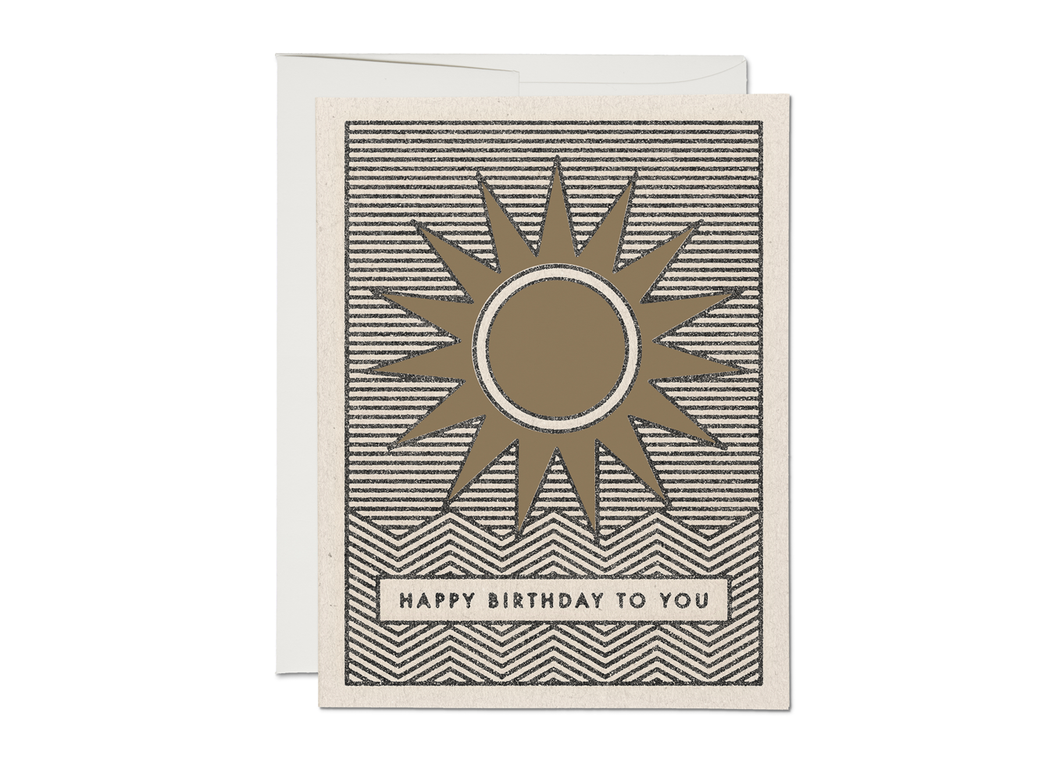 Red Cap Cards - Sunshine Birthday card