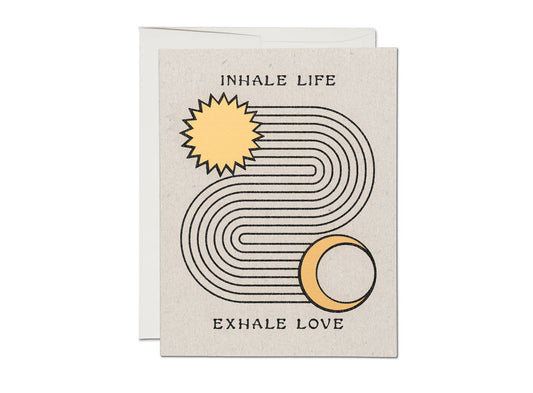 Red Cap Cards - Inhale Exhale Card