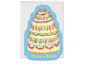 Red Cap Cards - Make a Wish birthday greeting card