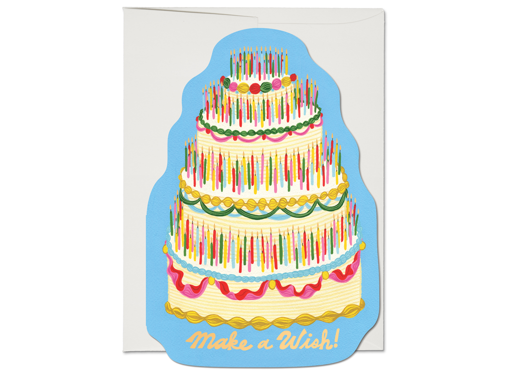 Red Cap Cards - Make a Wish birthday greeting card