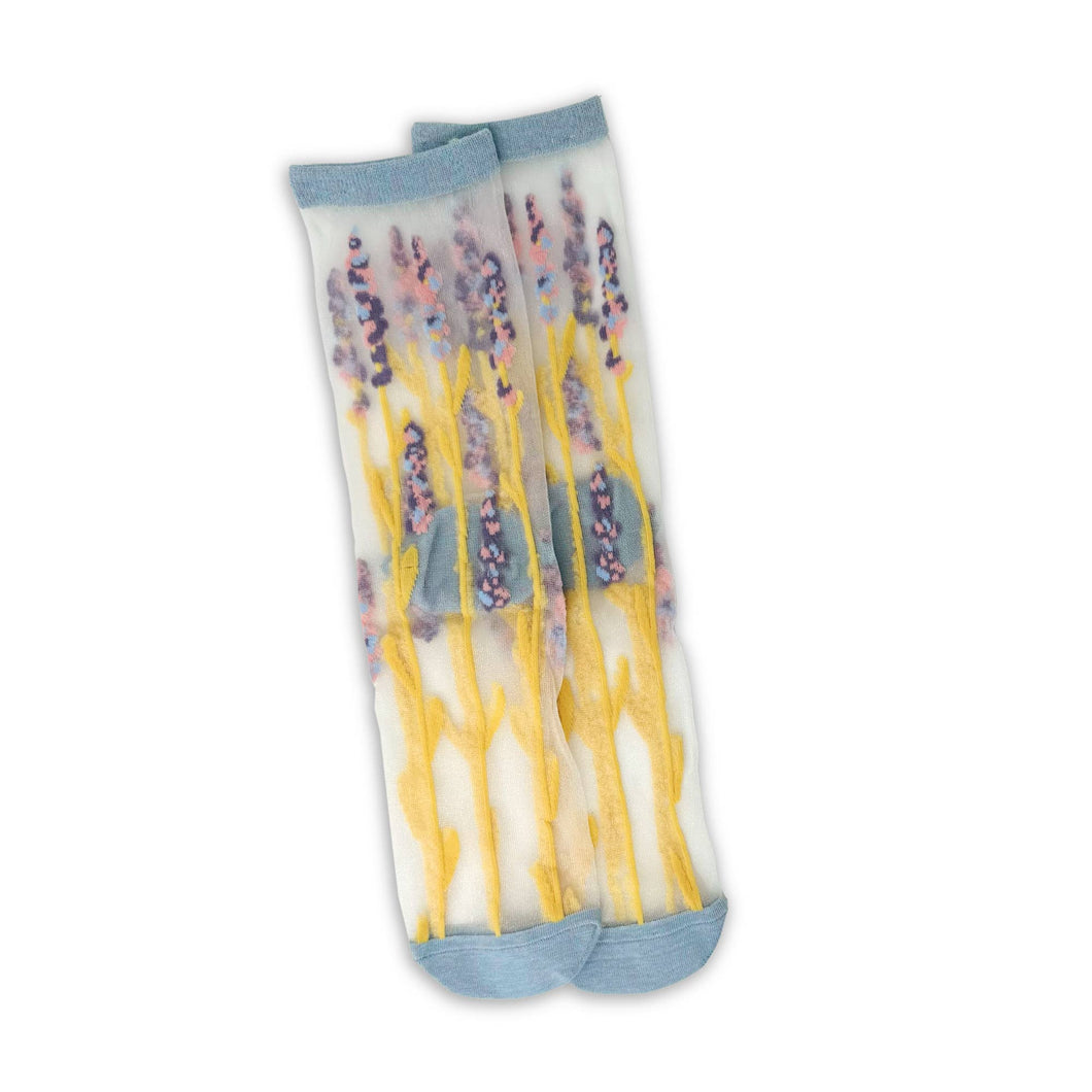 Rainbow Unicorn Birthday Surprise - Socks - Winslet - Light Blue