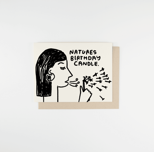 Nature's Birthday Candle Card